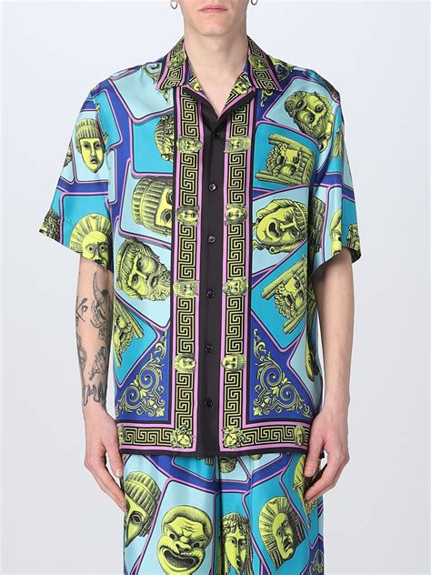 versace shirts blue|shirts that look like versace.